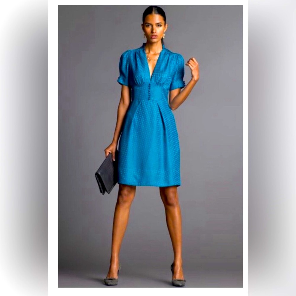 Banana Republic Silk Blue Dress - 00P